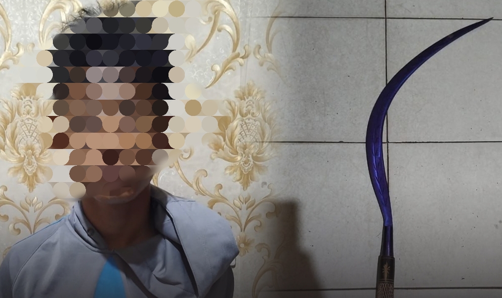 Nekat Bawa Celurit, Pelajar SMP Ini Terpaksa Diamankan Polisi