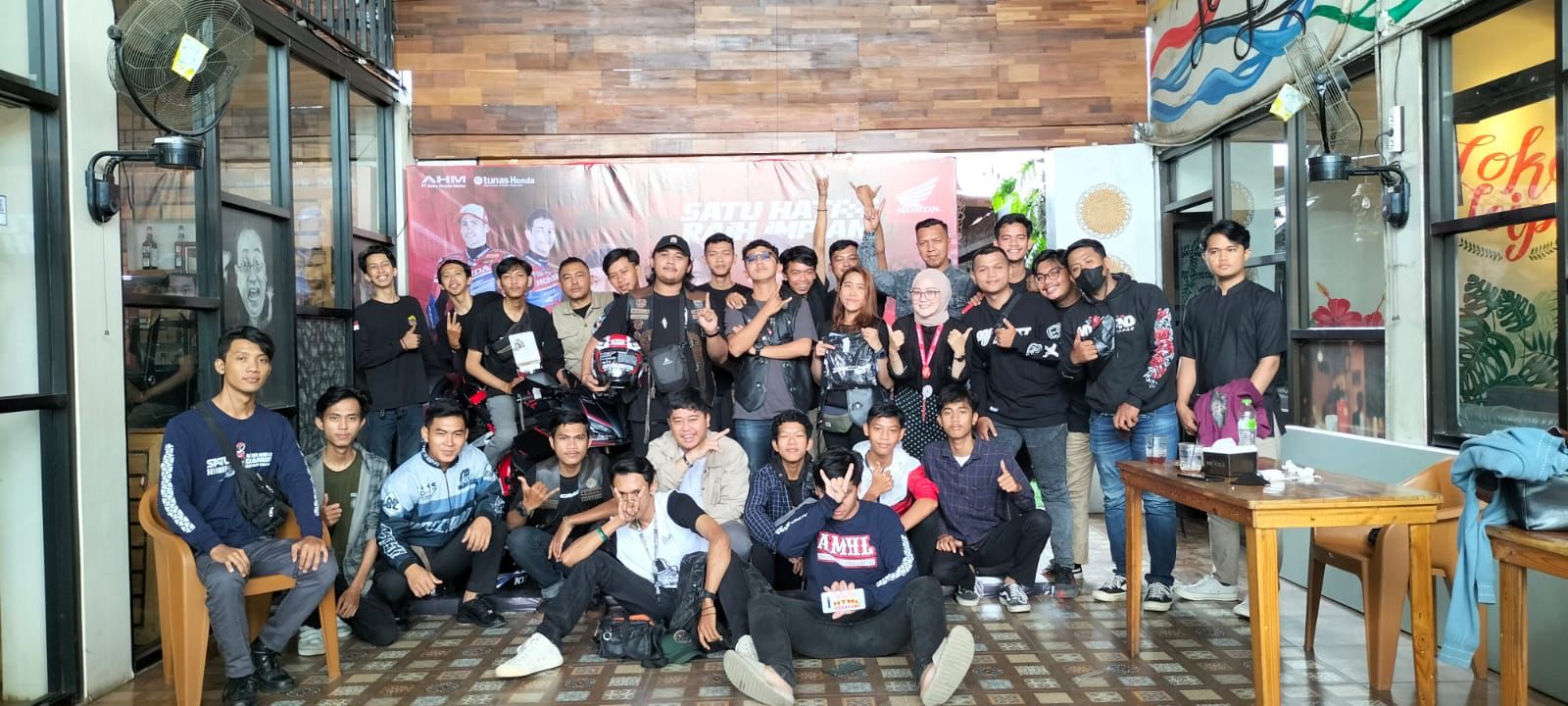 TDM Gelar Nobar WSBK dan IATC Dukung Pebalap AHM