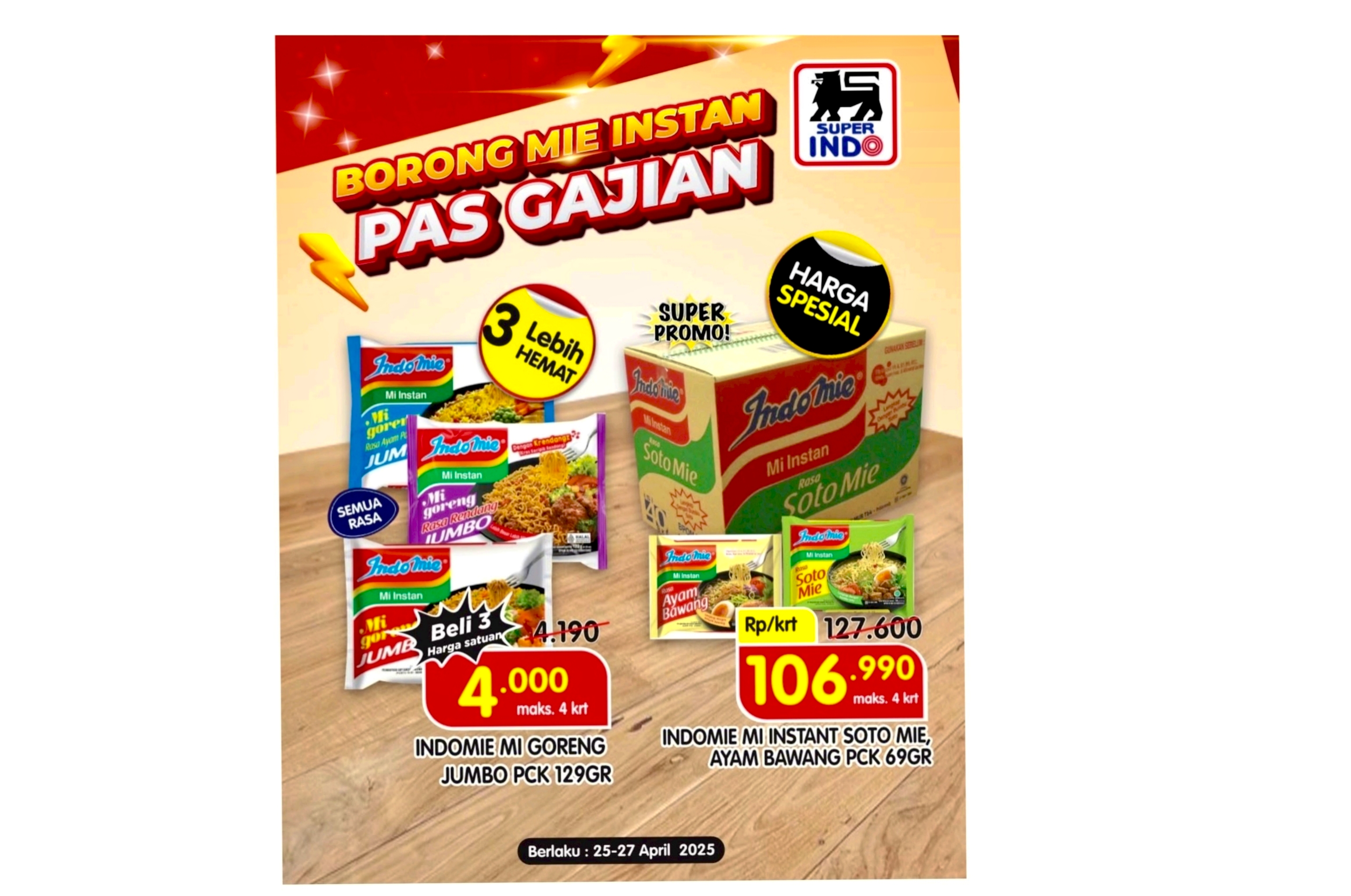 Promo Gajian di Superindo Hari Ini, Borong Mie Instan Dengan Harga Spesial