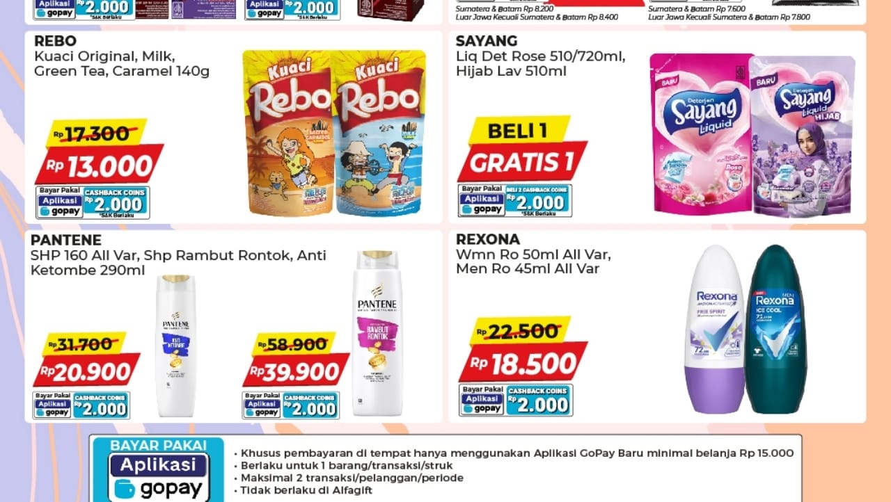 Promo Spesial Mingguan Sampai 15 April 2025 di Alfamart, Ada Cashback Hingga Rp10 Ribu
