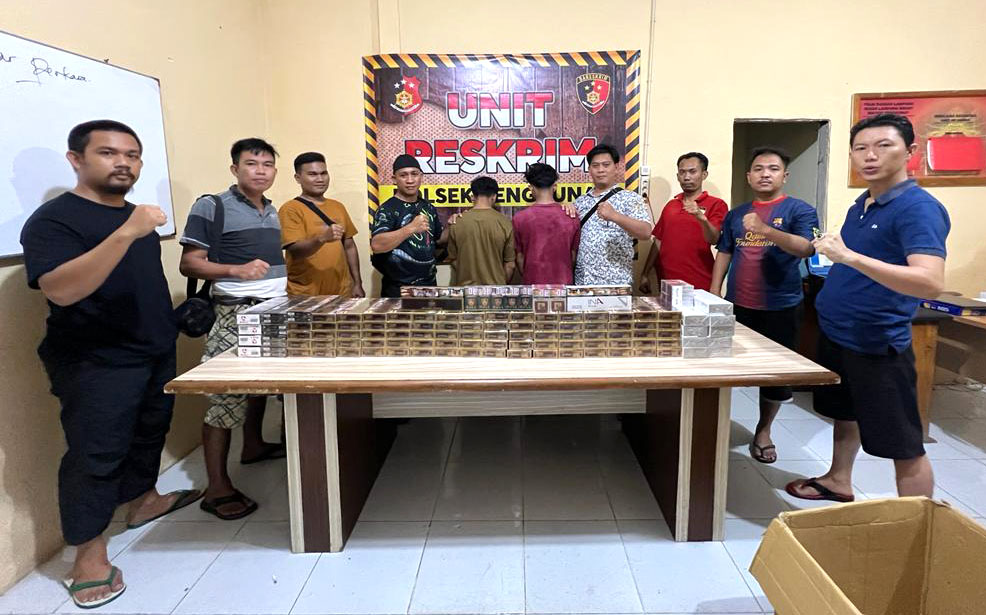 Empat Pencuri Ditangkap, BB 142 Pak Rokok