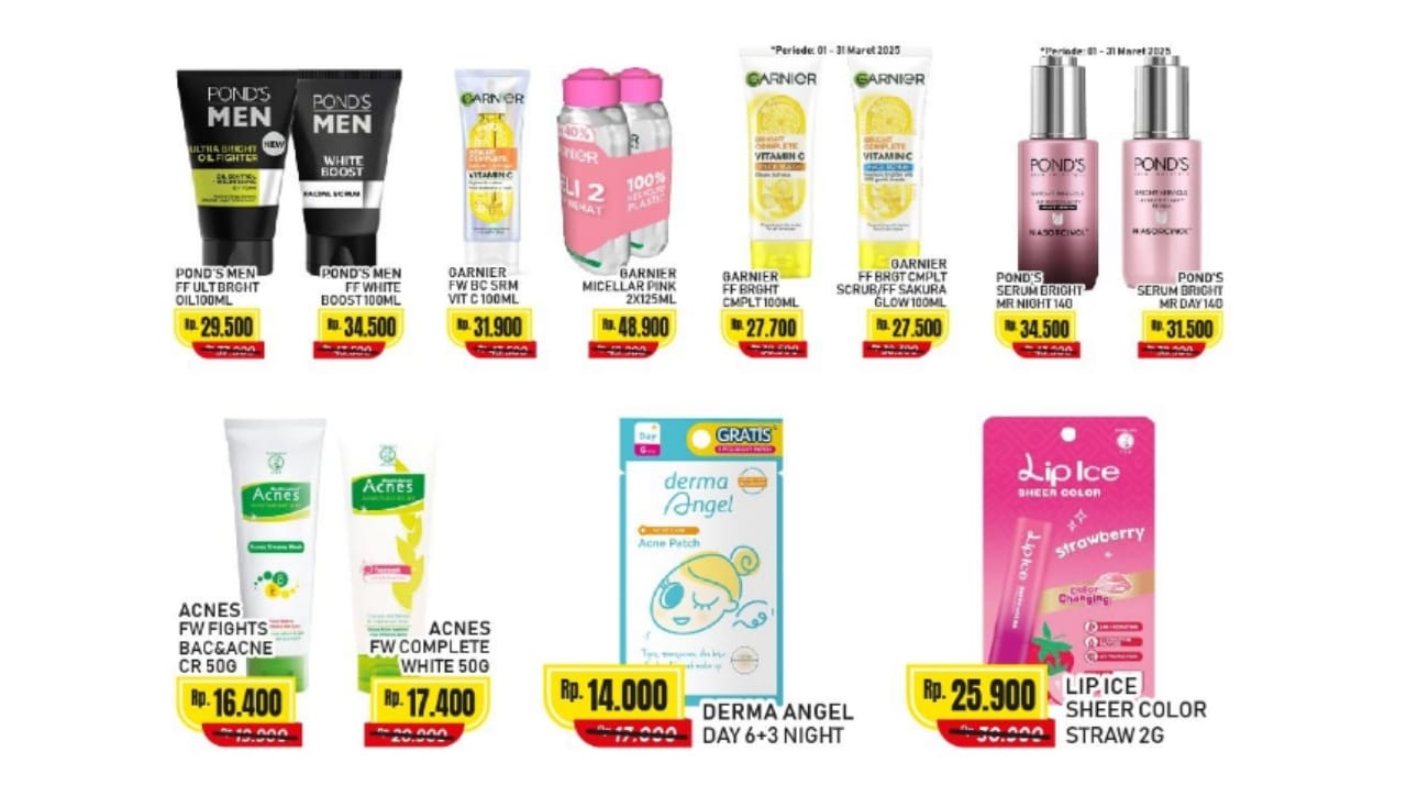 Promo 3.3 Alfamart Produk Perawatan Kecantikan Agar Wajah Tetap Cerah Saat Menjalani Puasa, Cek Katalognya