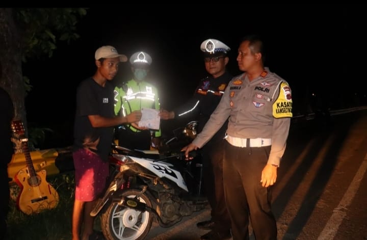 Polres Pringsewu Tilang Belasan Sepeda Motor, Ternyata Penyebabnya