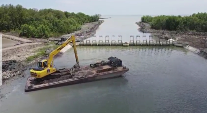 Bisa Mengairi 499 Hektare Tambak, Akhirnya Normalisasi Breakwater Dipasena Agung Rampung, Segini Biayanya