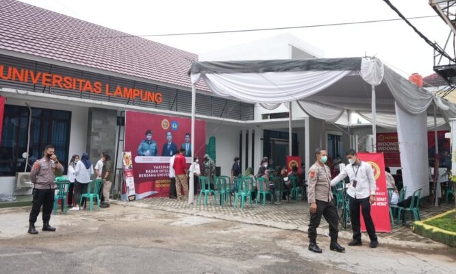 BIN-Universitas Lampung Gelar Vaksinasi Booster Hingga Akhir Tahun
