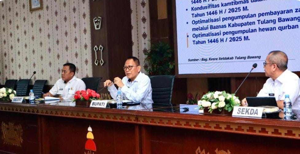 Kumpulkan Kepala OPD, Bupati Tulang Bawang Qudrotul Ikhwan Bahas Program dan Agenda Penting Ini