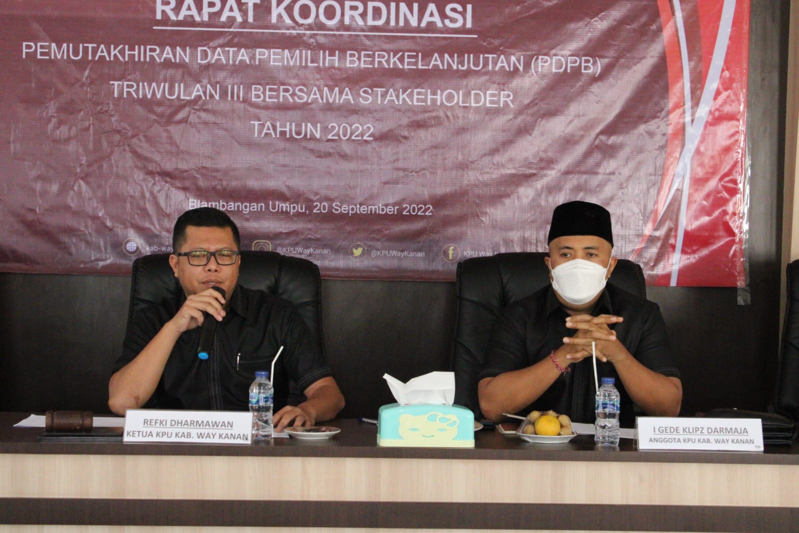 KPU Way Kanan Gelar Rapat Penetapan PDPB, Ini Hasilnya