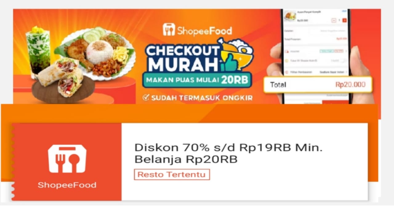 Makan Siang Lebih Kenyang Dengan Diskon Hingga 70 Persen di ShopeeFood, Klaim Sekarang!