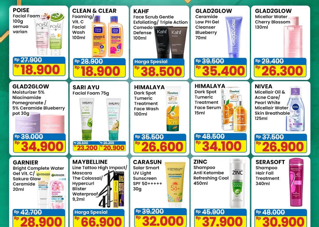 Promo Indomaret Persiapan Wajah Glowing Di Hari Raya, Dapatkan Diskon Facial Foam Rp 18 Ribu