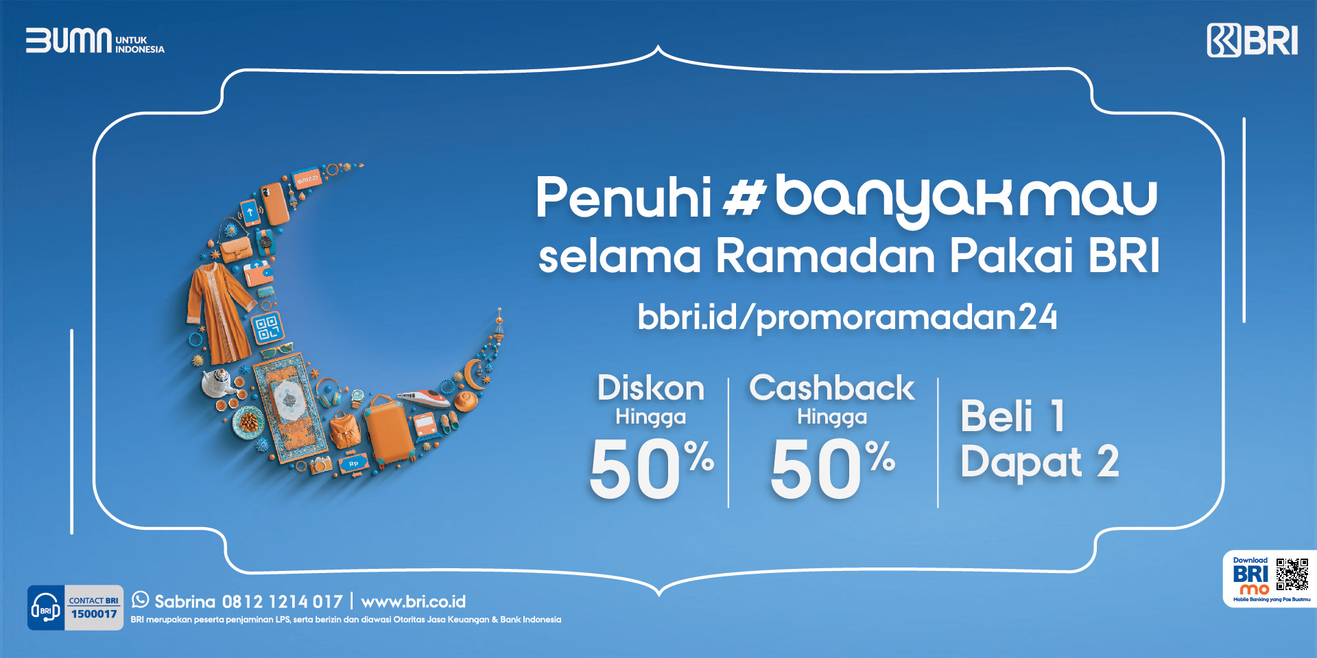 Pakai Promo BRI di Banyak Merchant, Belanja Hemat Mudah Bulan Ramadan!
