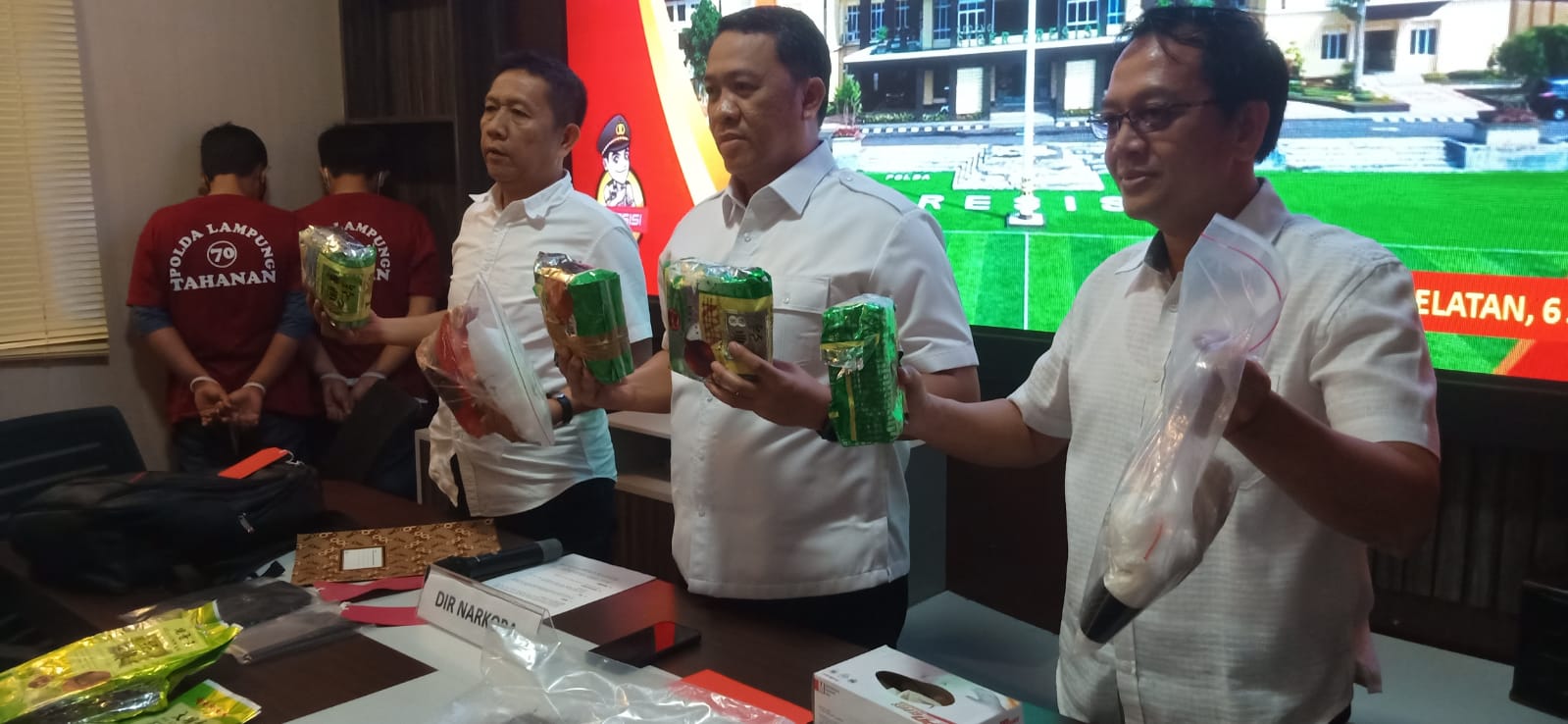 Polda Lampung Dalami Asal Narkotika Sabu-sabu Seberat 6,18 Kg