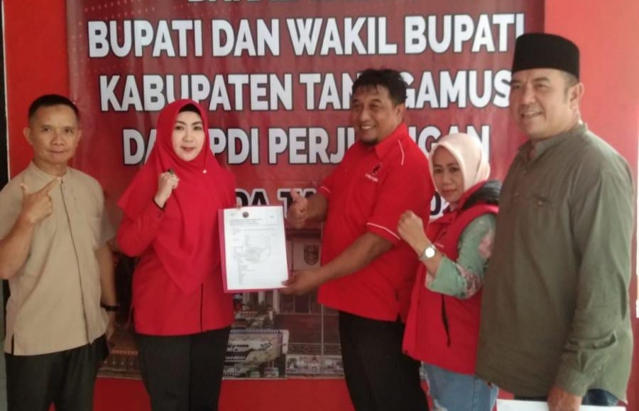 Siap Maju Pilkada 2024, Dewi Handajani Ambil Formulir Pendaftaran Bacalon Bupati di PDIP Tanggamus