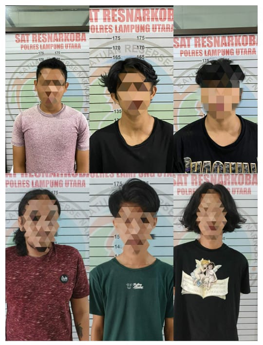 Satnarkoba Gulung Enam Tersangka Penyalahgunaan Narkoba
