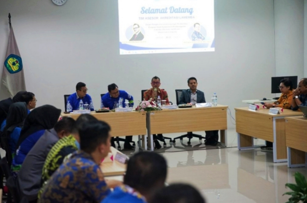 Asesmen Lapangan Re Akreditasi Prodi S-1 Ekonomi Pembangunan,Wakil Rektor Bidang Akademik Unila Sampaikan Hal