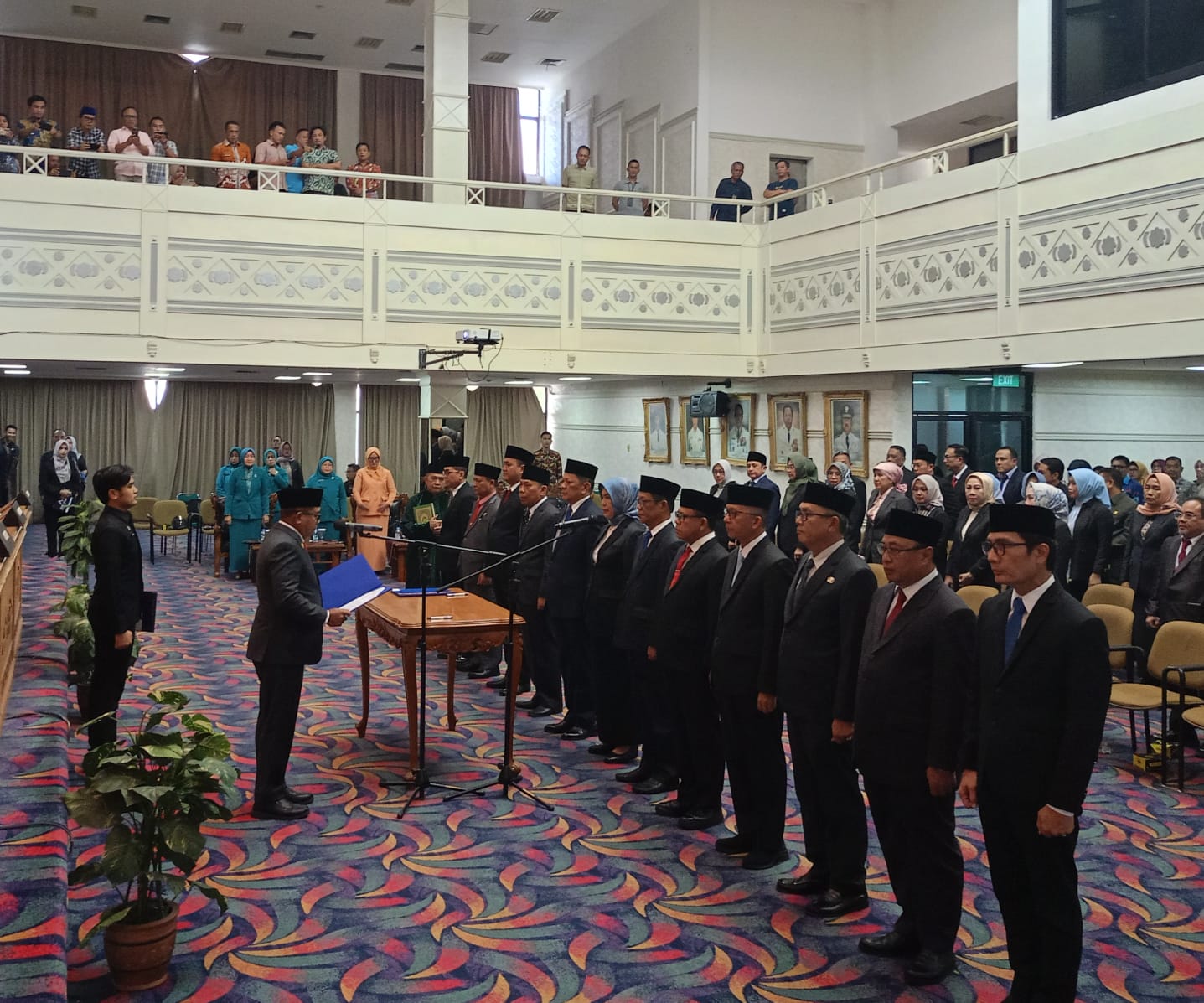 12 Pejabat Pemprov Lampung Hasil Ukom Resmi Dilantik, Ini Daftar Namanya