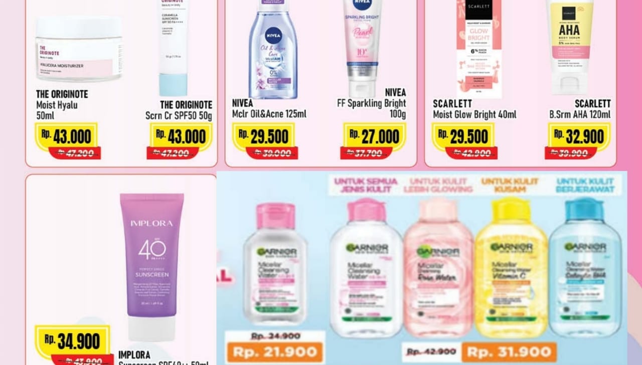 Glowing Maksimal Dengan Belanja Murah Skincare Berkualitas di Alfamart, Cek Produknya