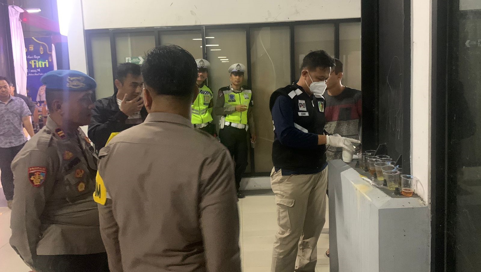 Disidak Kapolres, Personel Operasi Ketupat Polres Tulang Bawang Dicek Urinnya