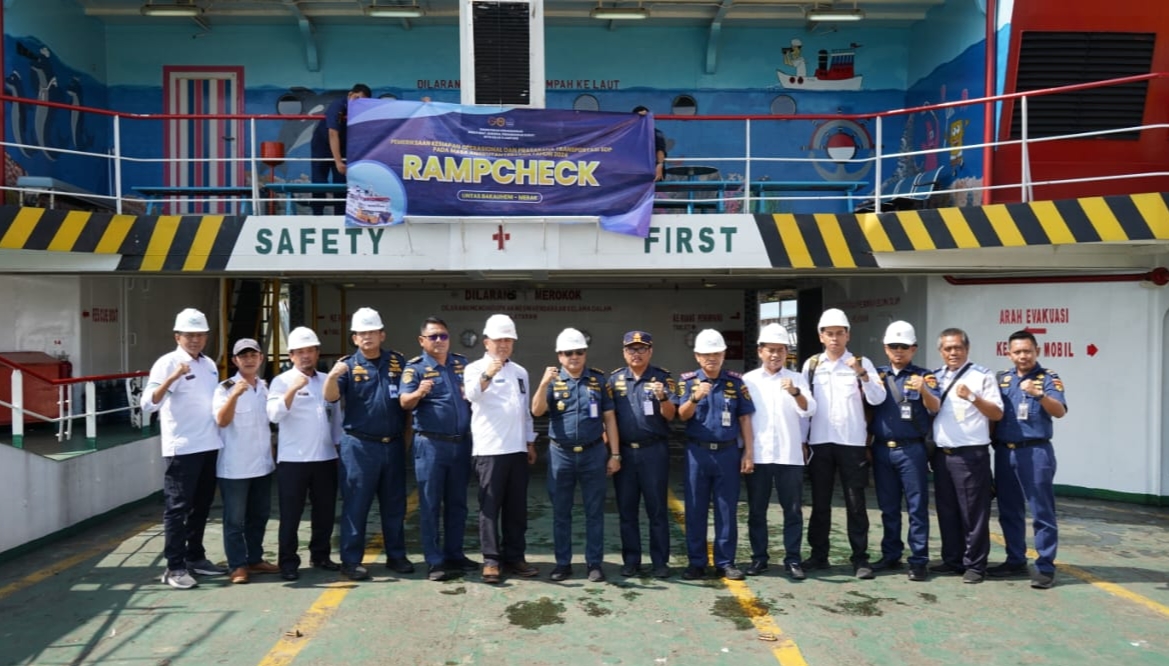 BPTD Kelas II Lampung Gelar Rampcheck di Pelabuhan Bakauheni Lampung Selatan