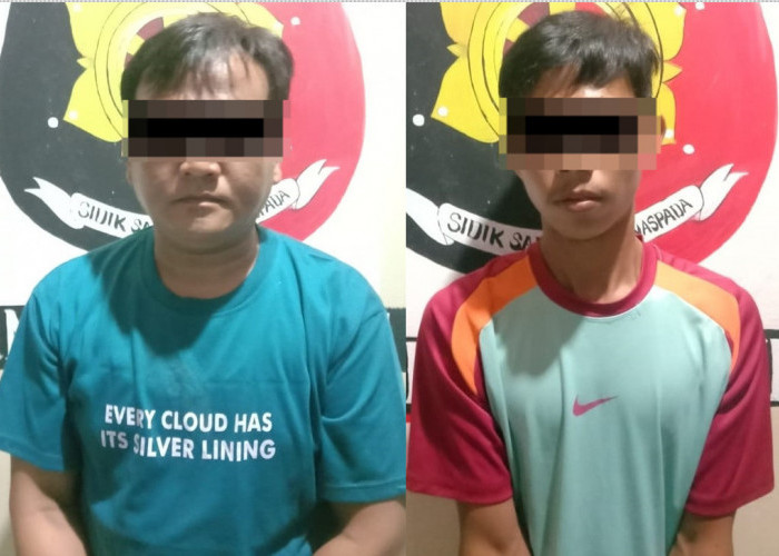 Bobol Gudang Bengkel Motor, Dua Pria Dibekuk Polsek Banjit, Way Kanan 