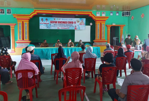 Pejabat Tanggamus Monitoring Pelaksanaan Gebyar Vaksinasi