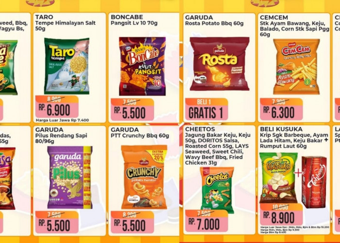 Semarak Snack Fair Promo Alfamart, Ada Camilan Murah Mulai Rp5.500! Cek Produknya
