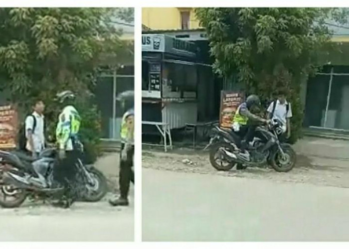  Kejar Anak Sekolah yang Bawa Motor, Polisi Diteriaki Warga