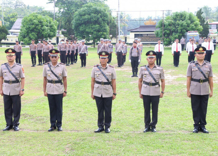 5 Pejabat Polres Tulang Bawang Dilantik, dari Kabag Hingga Kapolsek, Begini Pesan Kapolres