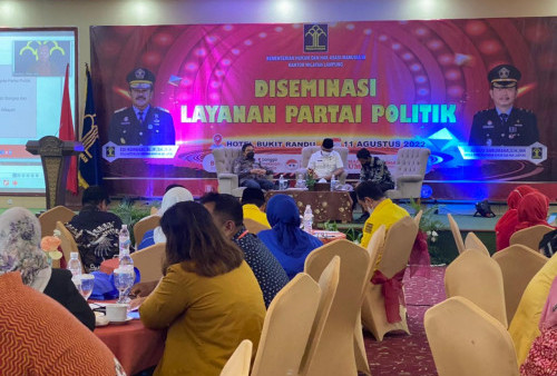 Kanwil Kemenkumham Lampung Berikan Solusi Layanan Diseminasi Partai Politik