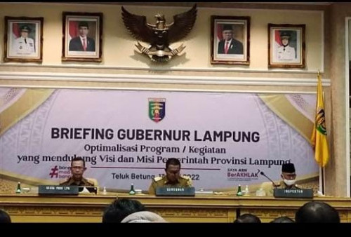 Gubernur Kumpulkan Eselon II, III, IV se Lampung Beri Arahan Khusus