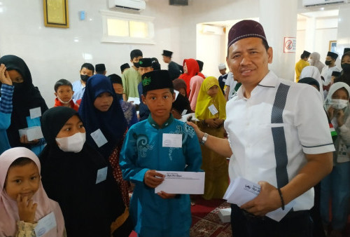 Rayakan Tahun Baru Islam 1444 H, Pengurus Masjid Nurul Hidayah Santuni 180 Anak Yatim