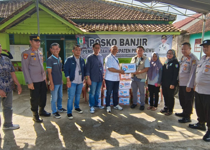 BRI Kantor Cabang Pringsewu Salurkan Bantuan Logistik untuk Korban Banjir