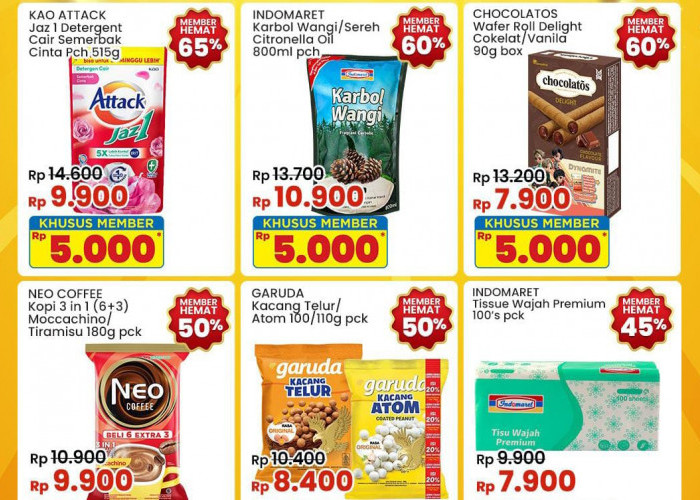 Promo Indomaret Senin 20 Januari 2025, Dapatkan Diskon Serba Rp 5 Ribu Khusus Member Hari Ini