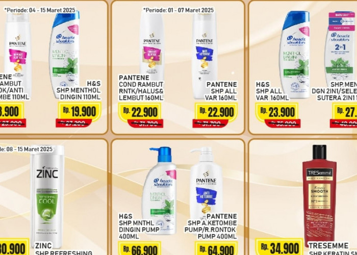 Promo Shampo Murah di Alfamart, Cek Katalog Produk Perawatan Rambut Sehat