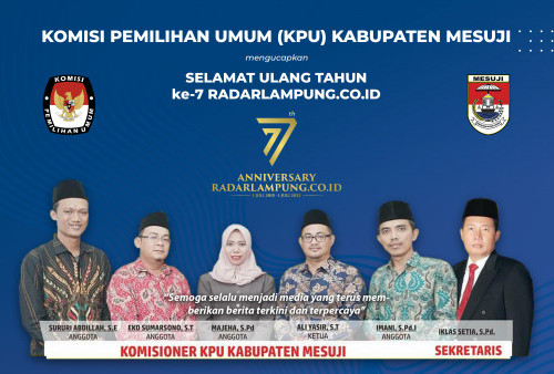 KPU Mesuji Mengucapkan Selamat Ulang Tahun ke-7 Radarlampung.co.id