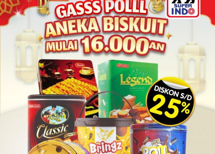 Gaspol, Aneka Biskuit dan Wafer Promo Superindo 25 persen Mulai Rp 16 ribuan  