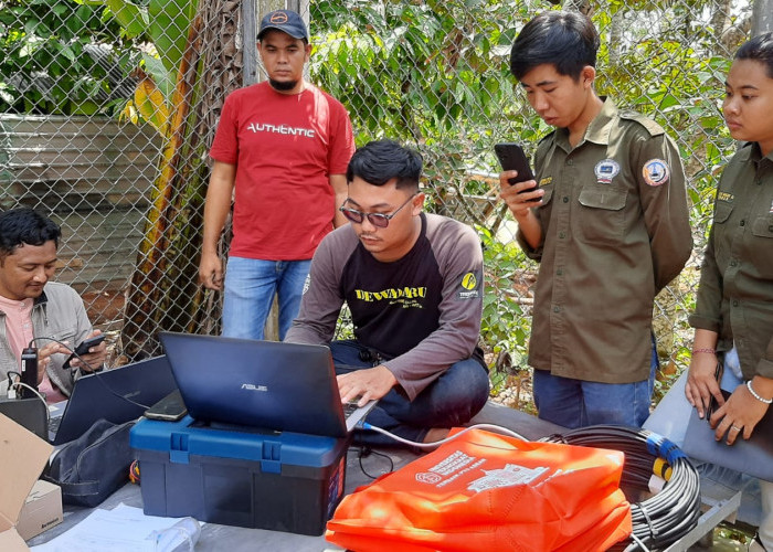Mahasiswa Teknokrat Bersama Para Engineering Handal Cek Signal di 10 titik BTS