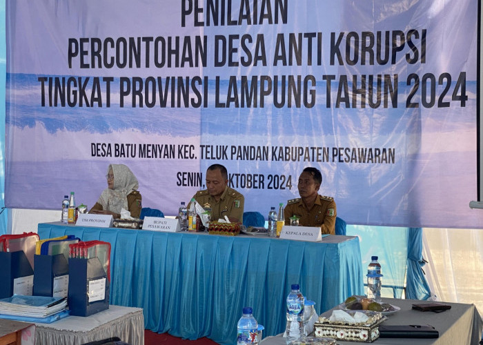 Desa Batu Menyan Wakili Pesawaran Dalam Acara Penilaian Replikasi Desa Anti Korupsi 