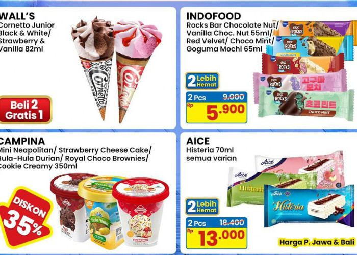 Promo Indomaret Spesial Ice Cream Fair, Ada Diskon 35 Persen Mulai Hari Ini