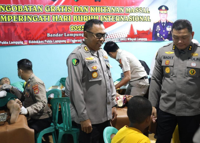 Kapolda Lampung Apresiasi Peringatan Hari Buruh Berjalan Kondusif 