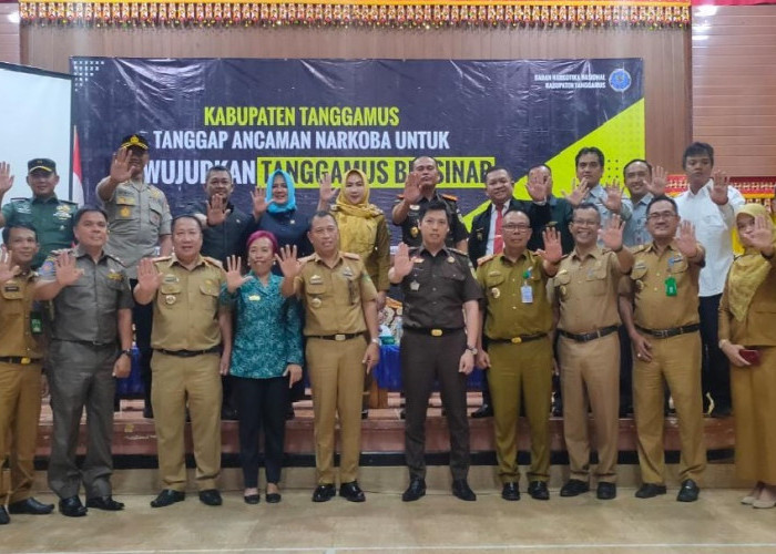 Tim Terpadu P4GN Rakor Tanggap Narkoba Wujudkan Tanggamus Bersinar 