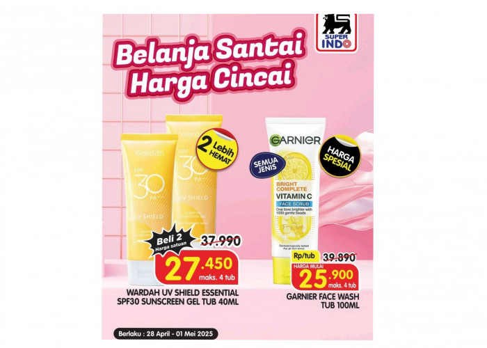 Belanja Santai Harga Cincai Superindo, Ada Harga Spesial Face Wash Skincare sampai Deterjen 