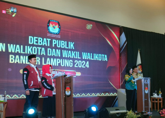 Debat Perdana Pilwakot Bandar Lampung: Reihana Ingin Realisasi APBD Sesuai Perencanaan, Eva Lanjutkan Program