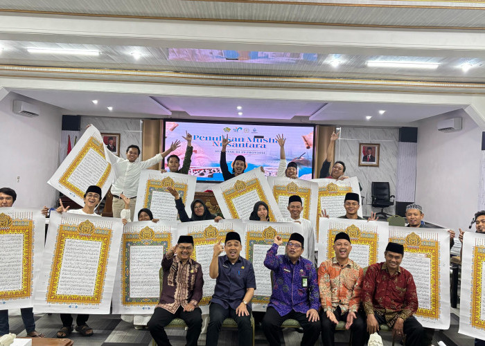 Penulisan Mushaf Al Qur'an Nusantara, 15 Kaligrafer Terbaik Lampung Turut Berpartisipasi