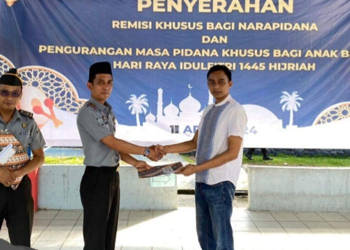 Ratusan Warga Binaan Rutan Menggala Terima Remisi, Ada yang Langsung Bebas