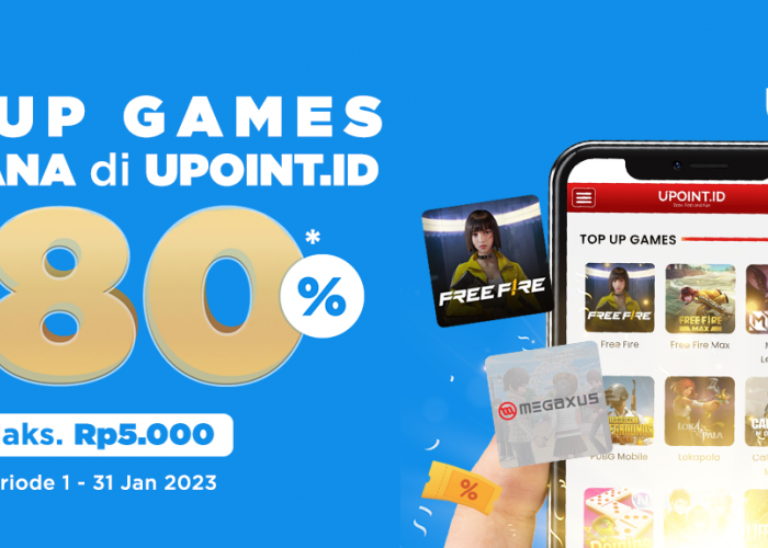 Promo Spesial Tahun Baru, Top Up Games Dengan DANA di Upoint.Id Dapat Cashback 80 Persen