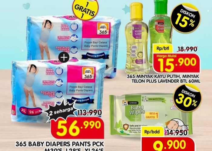 Belanja Murah Popok Bayi dengan Promo Superindo, Long Weekend Aman Si Kecil Nyaman