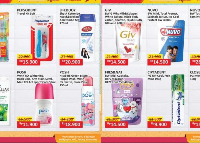 Promo Personal Care Alfamart, Penawaran Tinggal Hari Ini! Cek Produknya