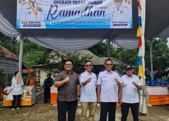 Sinergi, Wahana Raharja Sediakan Beras Hingga Minyak Goreng Pada Pasar Murah Pemkot Bandar Lampung