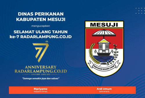 Dinas Perikanan Kabupaten Mesuji Mengucapkan Selamat Ulang Tahun ke-7 Radarlampung.co.id