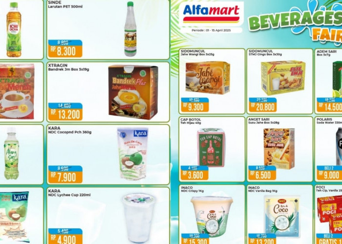 Beverage Fair Spesial Promo Alfamart di Awal April 2025, Cek Katalognya